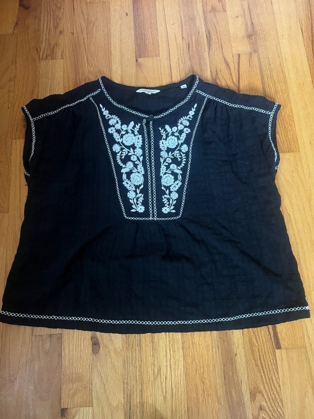 Max Studio crinkle cotton top. Sz small.
